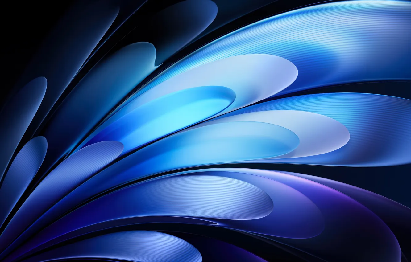 Фото обои abstract, gradient, dark blue, Vivo Pad