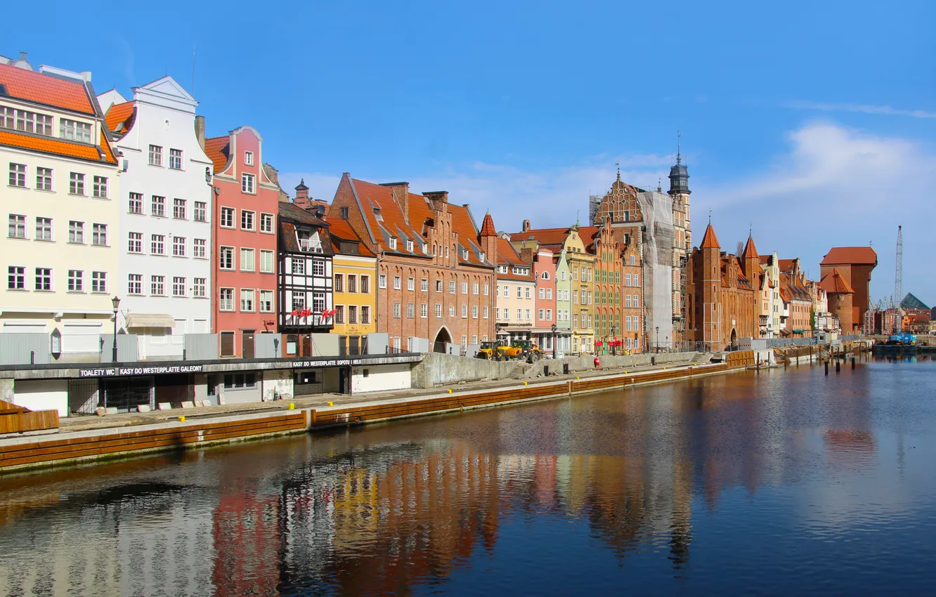 Фото обои historic, ricer, gdańsk, motława