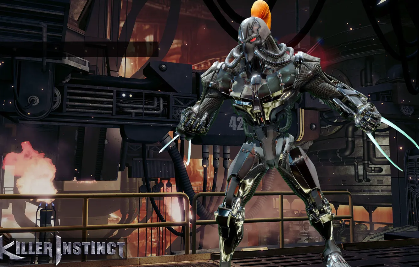 Фото обои game, robot, mecha, weapon, blade, assassin, martial artist, strong