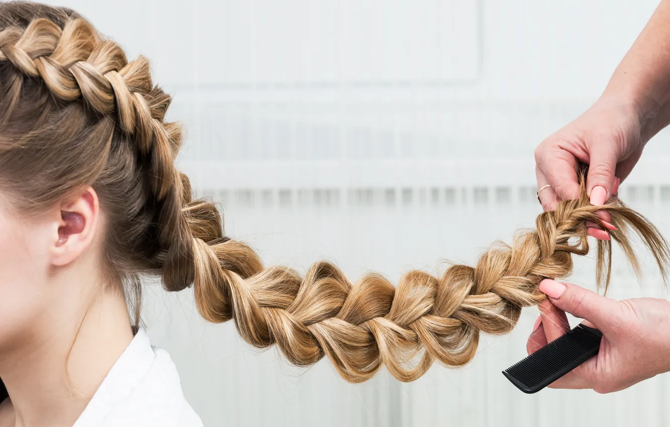 Фото обои hair, hairdresser, hair braids