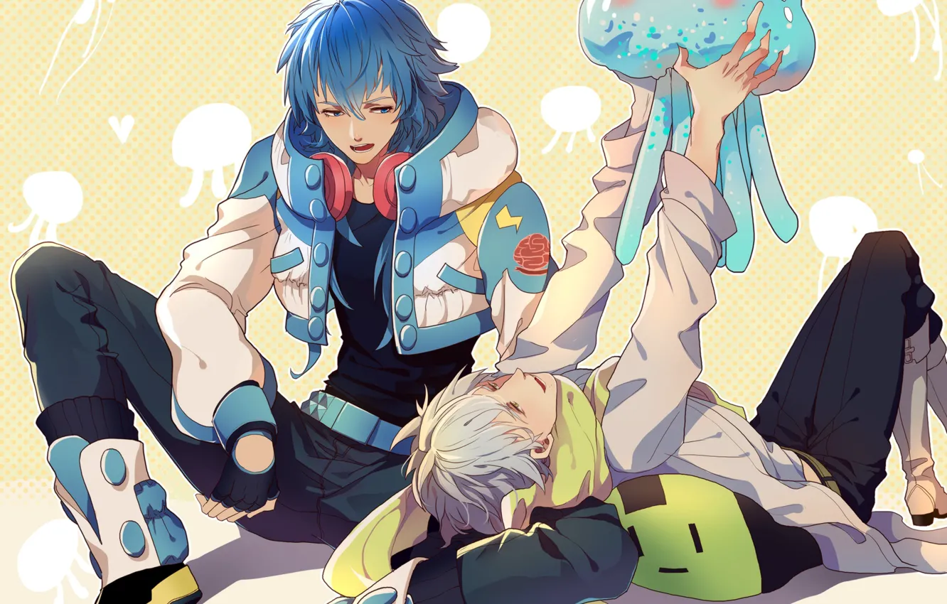 Фото обои Jellyfish, DRAMAtical Murder, Fanart, Nitro+CHiRAL, Clear (DMMd), Pixiv, Fanart From Pixiv, Seragaki Aoba