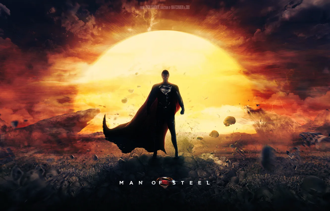 Фото обои Superman, DC Comics, Clark Kent, Человек из стали, Man of Steel, Henry Cavill
