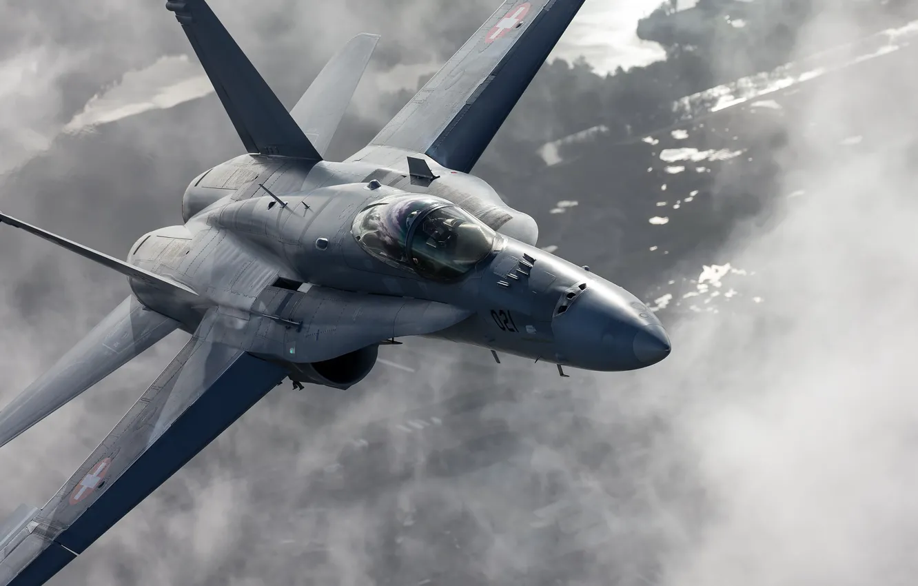 Фото обои истребитель, пилот, многоцелевой, Hornet, CF-18