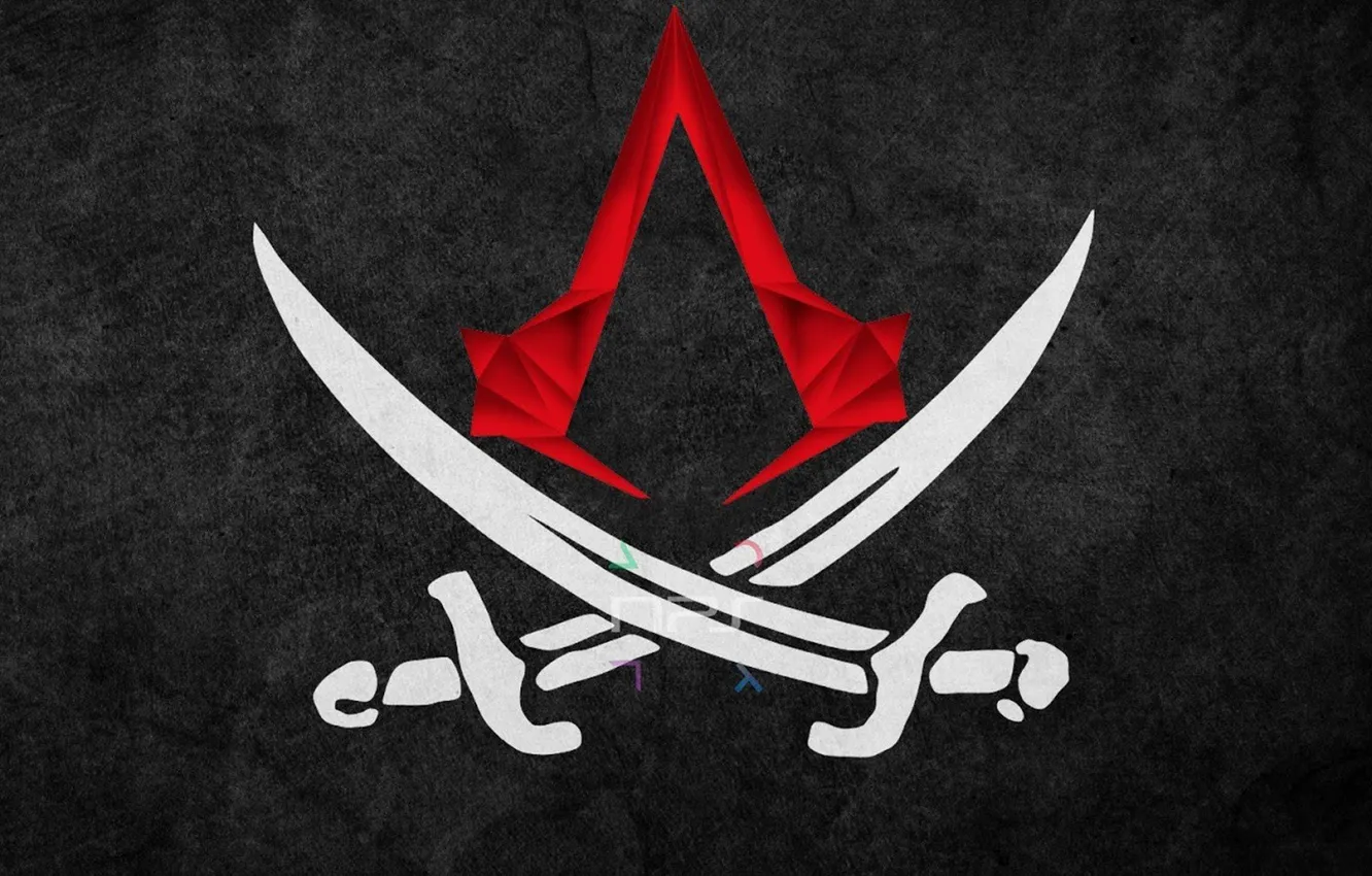 Фото обои фон, эмблема, Black Flag, Assassins Creed 4