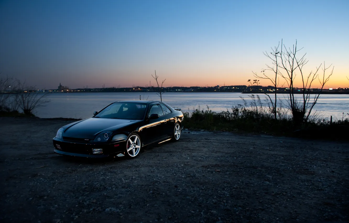 Фото обои фото, вечер, City, wallpapers auto, обои авто, панарама, honda prelude