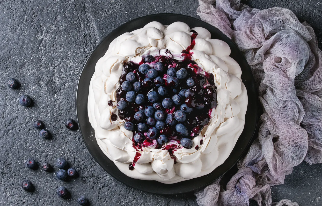 Фото обои ягоды, торт, десерт, безе, Natasha Breen