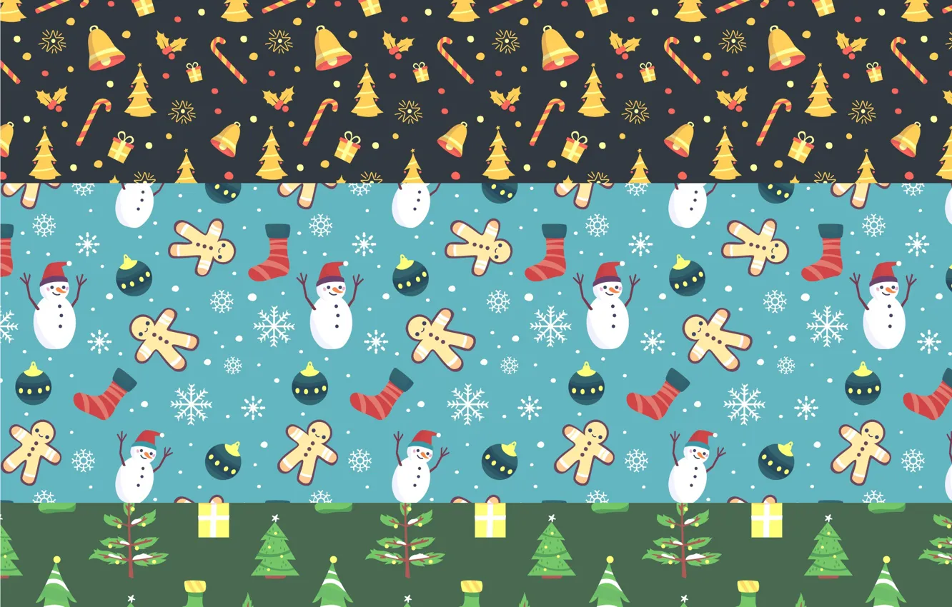 Фото обои фон, текстура, снеговики, christmas, pattern