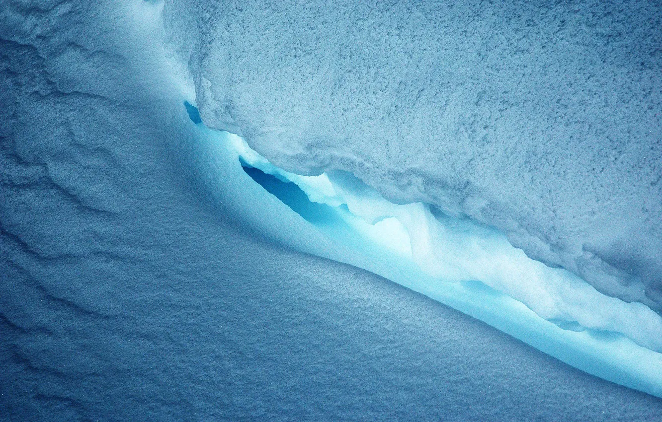 Фото обои лед, синий, Снег