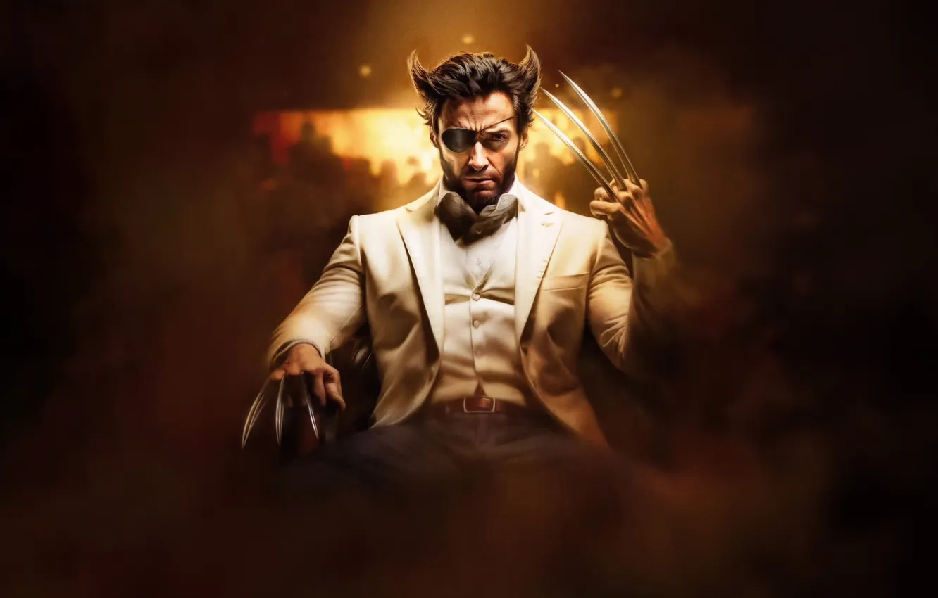 Фото обои wolverine, look, dapper