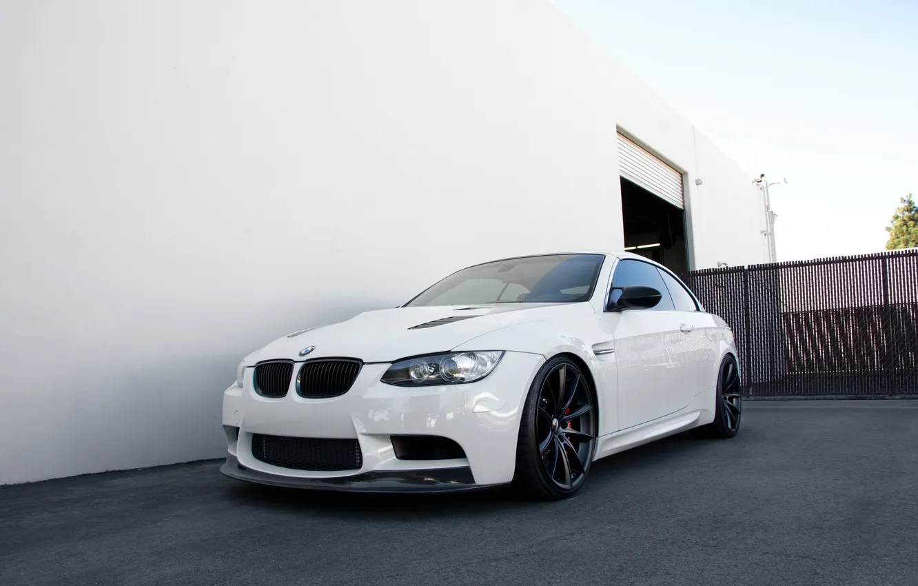 Фото обои BMW, White, E93, Alpine