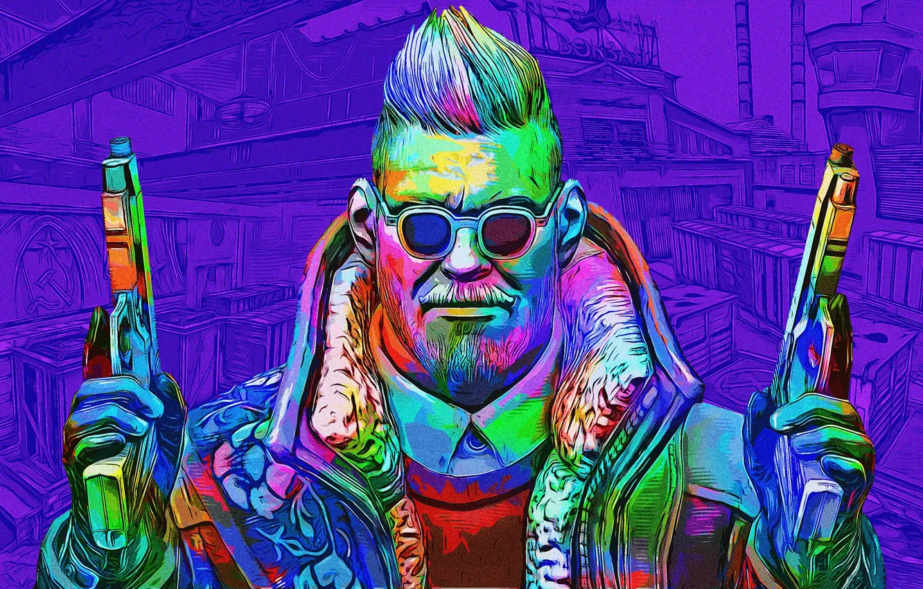 Фото обои toxic, purple, 'CS:GO'