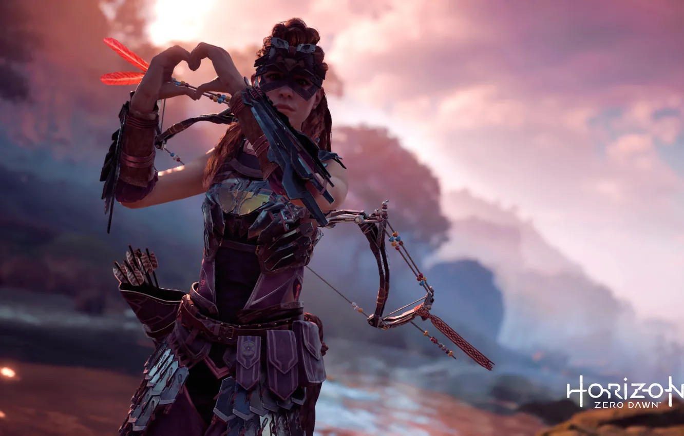 Фото обои Playstation 4, aloy, Horizon zero dawn
