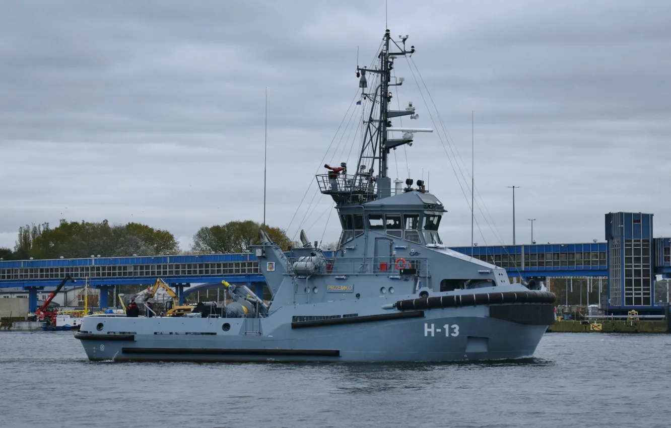 Фото обои буксир, Польша, ORP Przemko