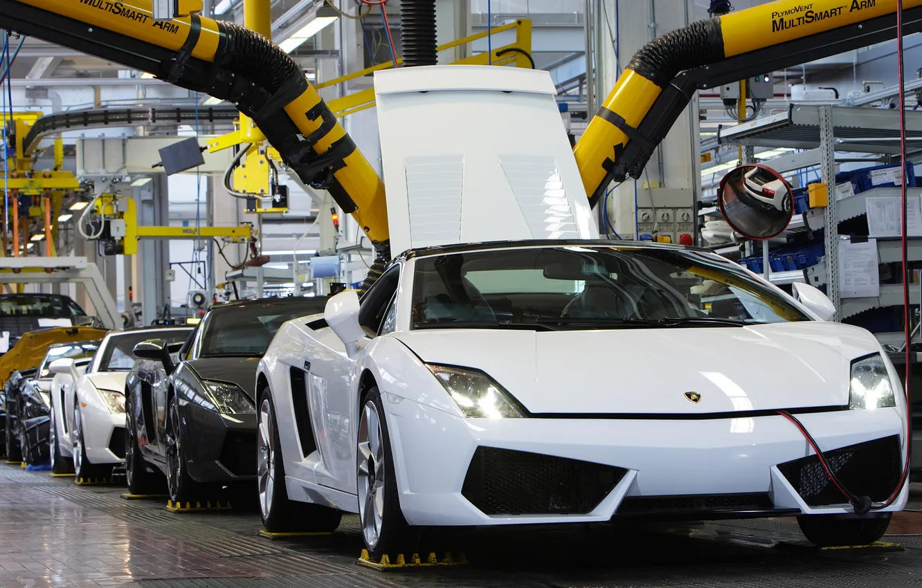 Фото обои авто, завод, Lamborghini
