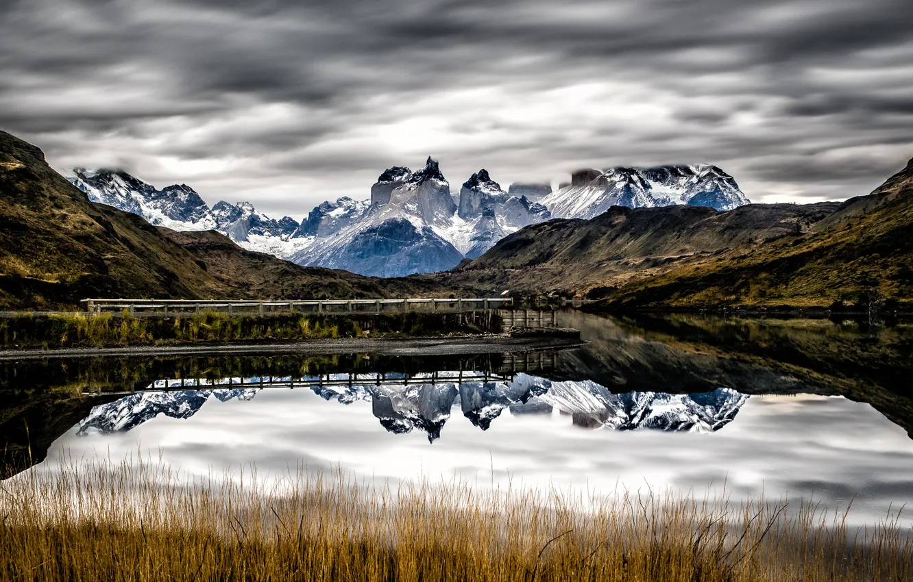 Фото обои Chile, Torres del Paine National Park, Los Cuernos