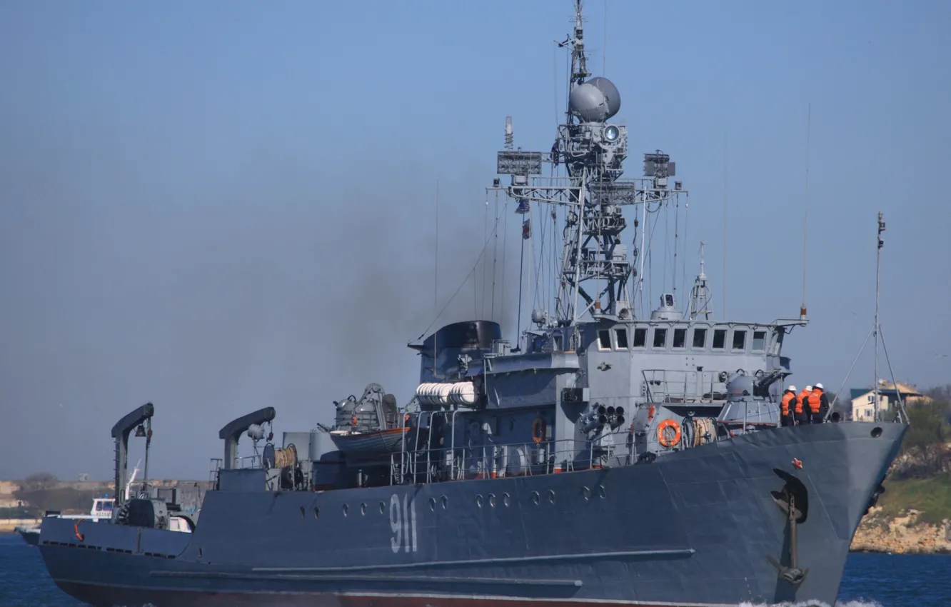 Фото обои вмф, проект 266м, морской тральщик, иван голубец