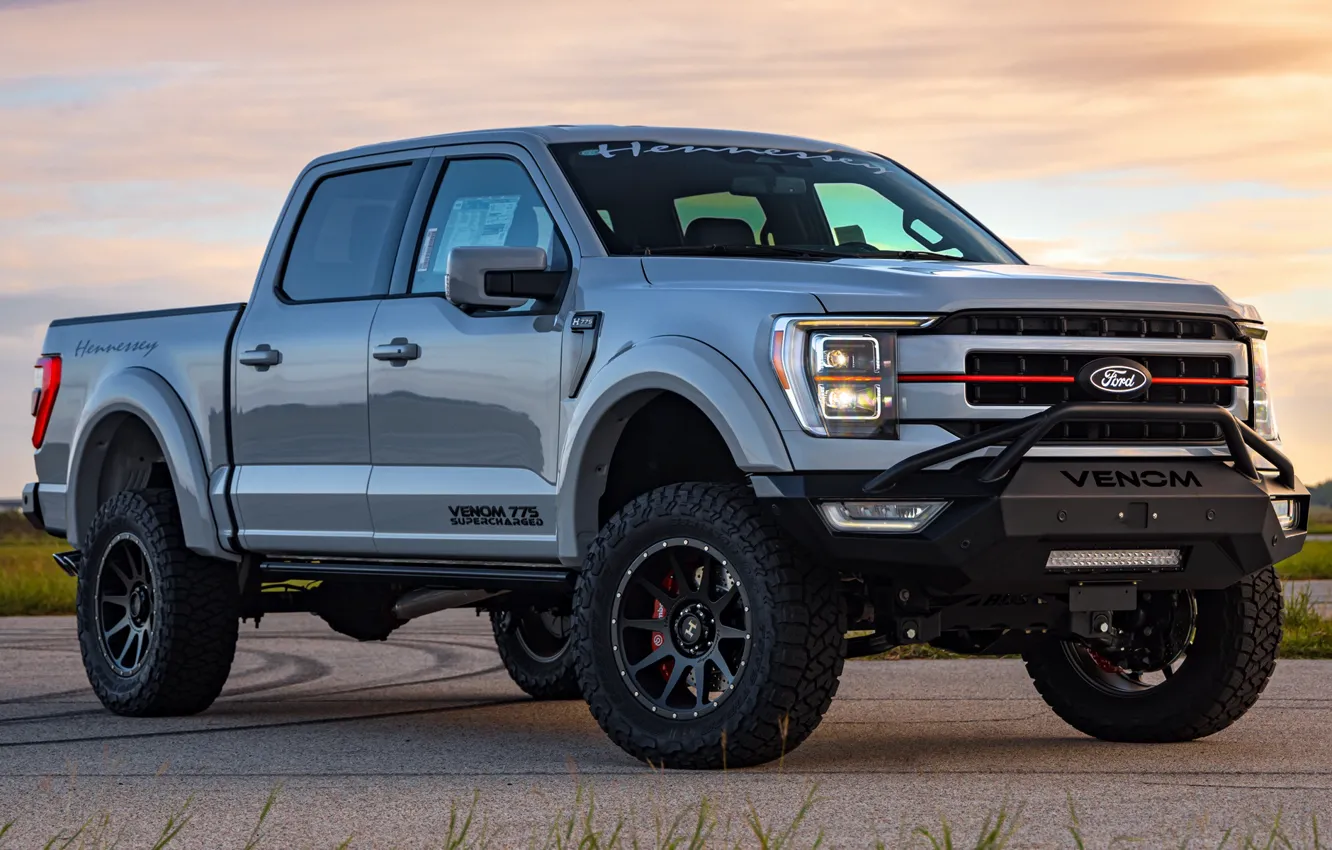 Фото обои Ford, мощь, пикап, power, pickup, Hennessey, Venom, Hennessey Venom 775