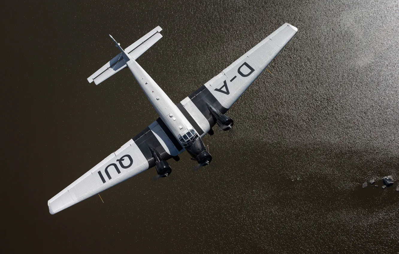 Фото обои самолёт, пассажирский, немецкий, Junkers Ju-52, и военно-транспортный