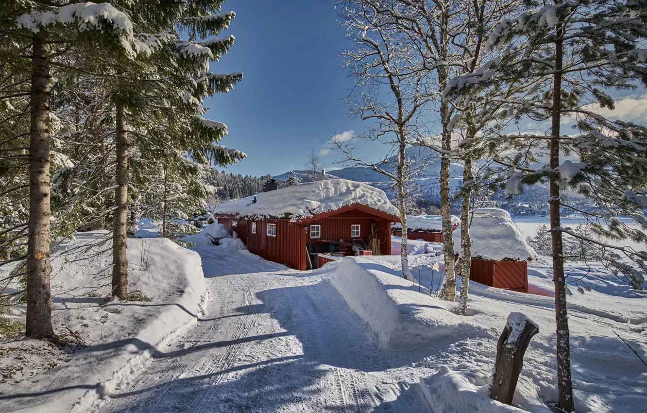 Фото обои зима, Норвегия, Norway, Romsdal