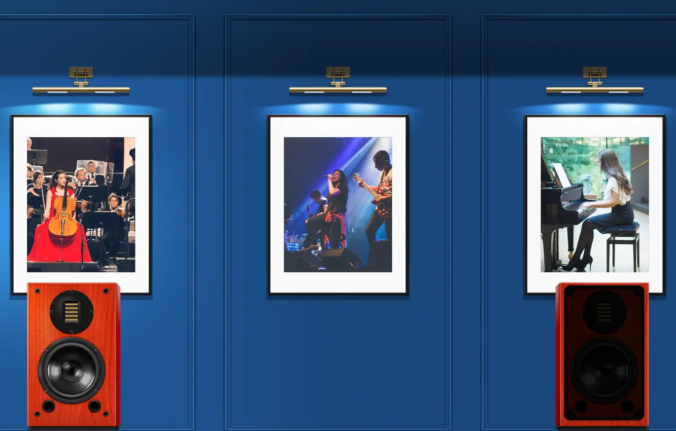 Фото обои piano, cello, speaker, rock band, picture frame, art gallery, piano sonata, cello concerto
