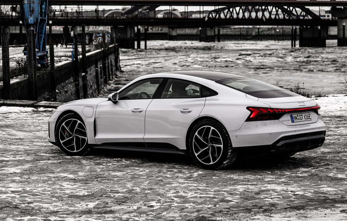 Фото обои Audi, Quattro, 2021, E-Tron GT, Audi E-Tron GT Quattro, электроседан
