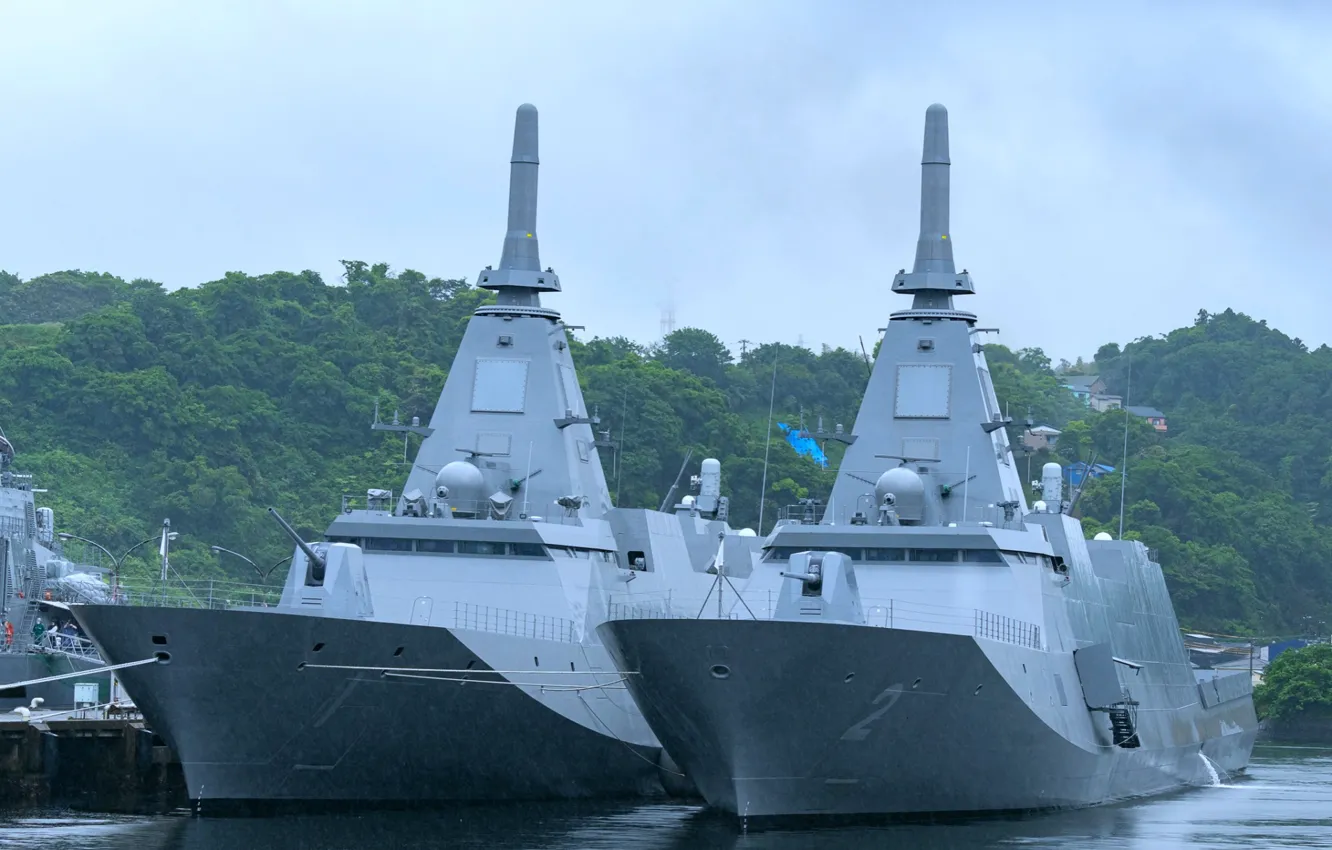 Фото обои Япония, фрегаты, Mogami, Kumano