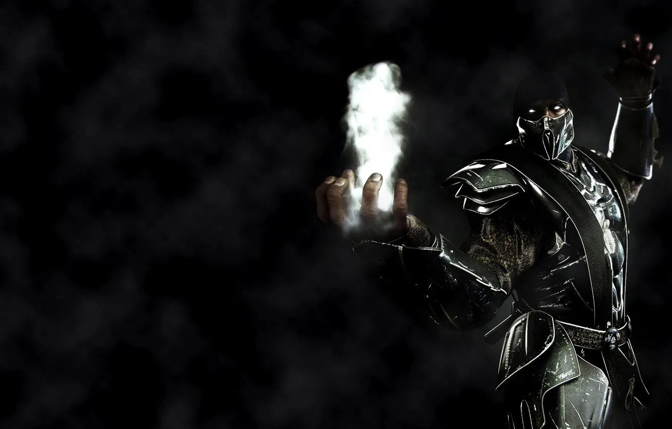 Фото обои дым, ниндзя, smoke, mortal kombat