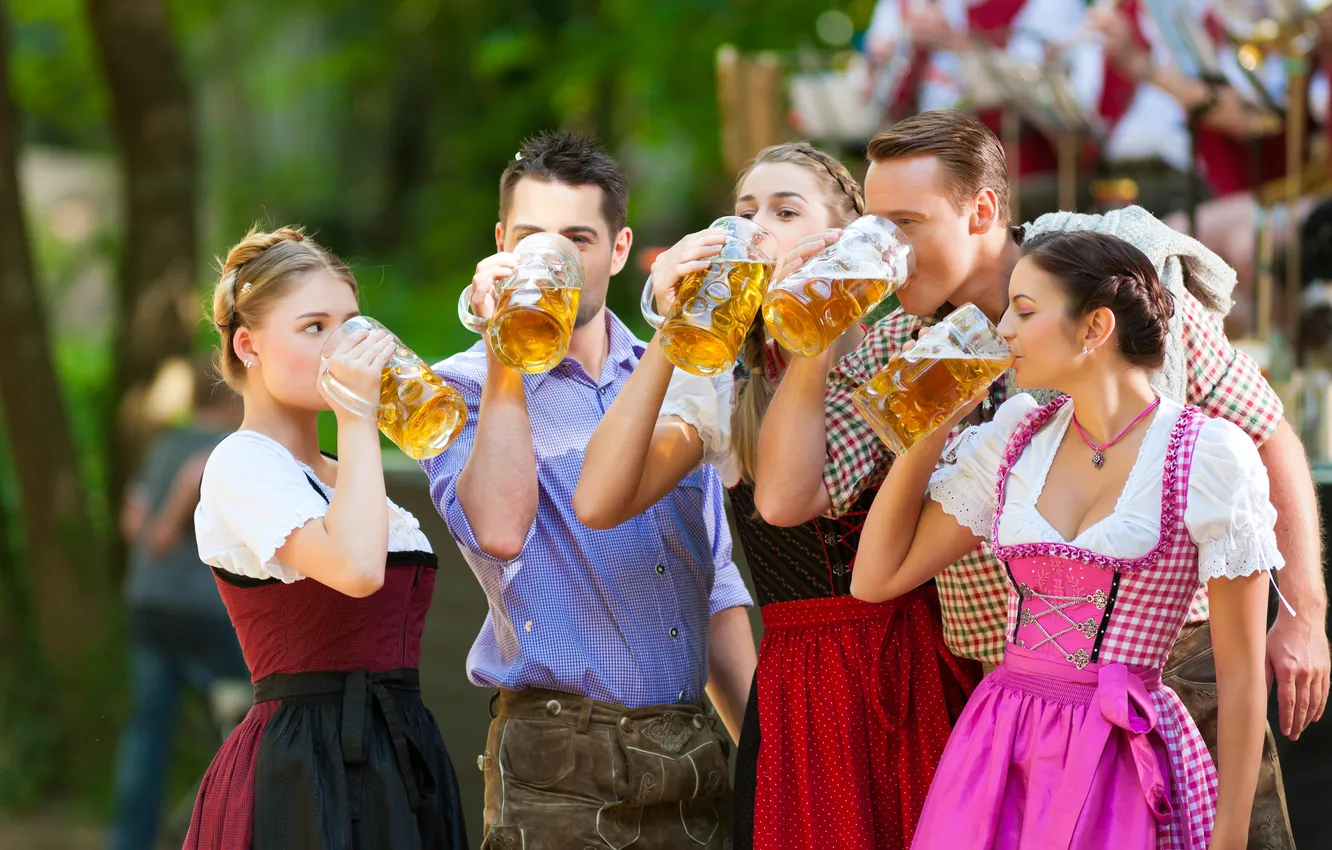 Фото обои beautiful, beer, bavaria, beer mug, beer garden, beer glass