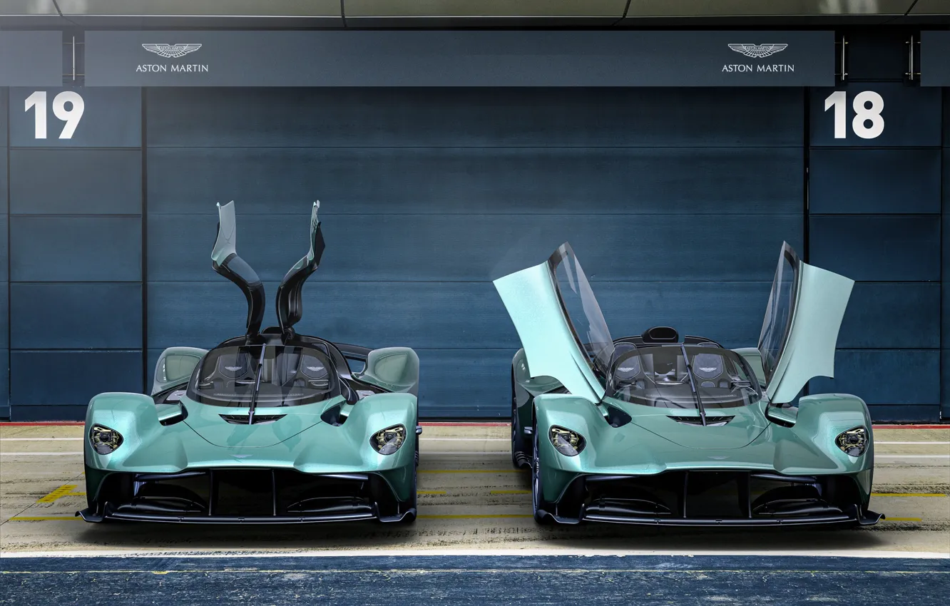 Фото обои green, aston martin, valkyrie