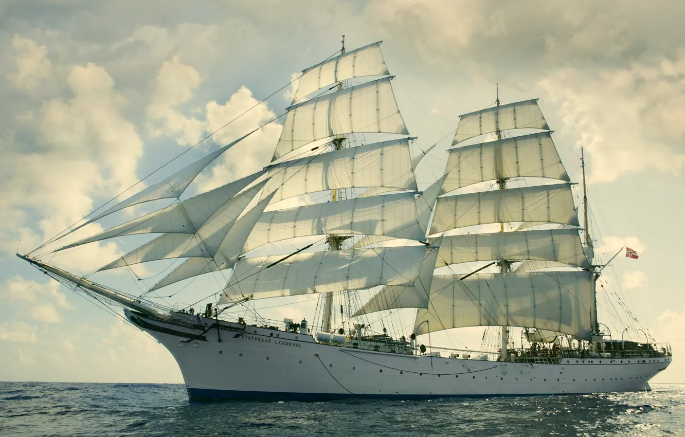 Фото обои Норвегия, барк, Statsraad Lehmkuhl