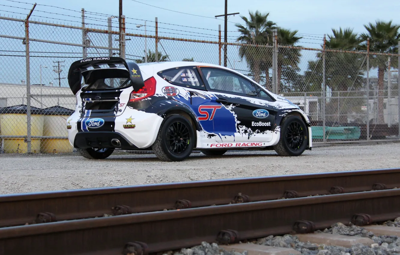 Фото обои Ford, Fiesta, 2013, T.Foust, global-rallycross