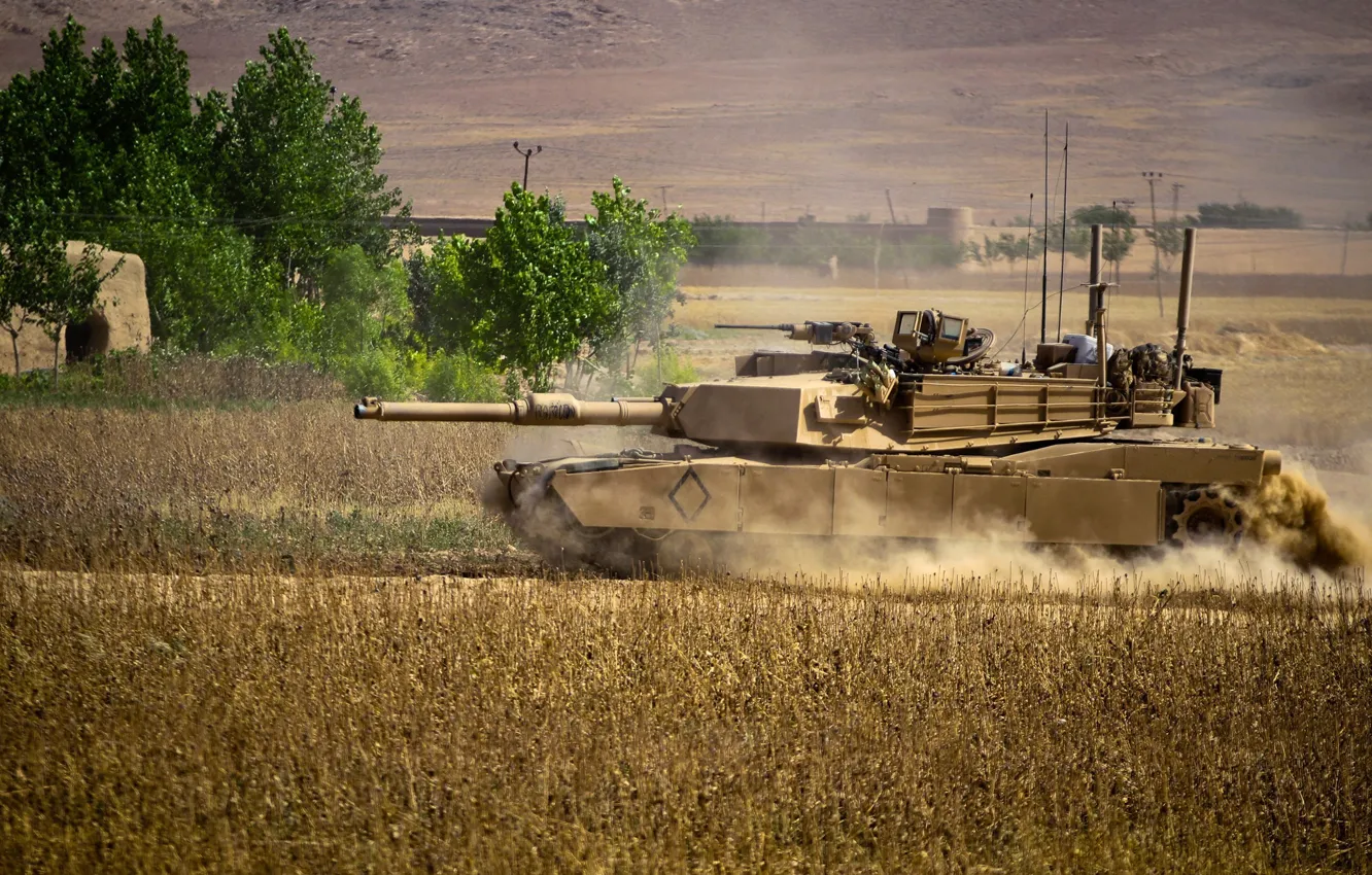 Фото обои танк, Афганистан, M1 Abrams, демократия