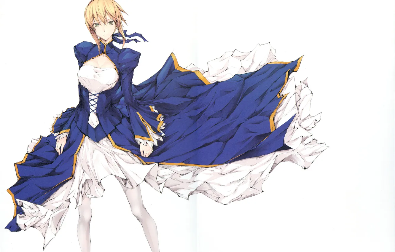 Фото обои Fate/Stay Night, Saber, Udon-ya, Kizuki Aruchu