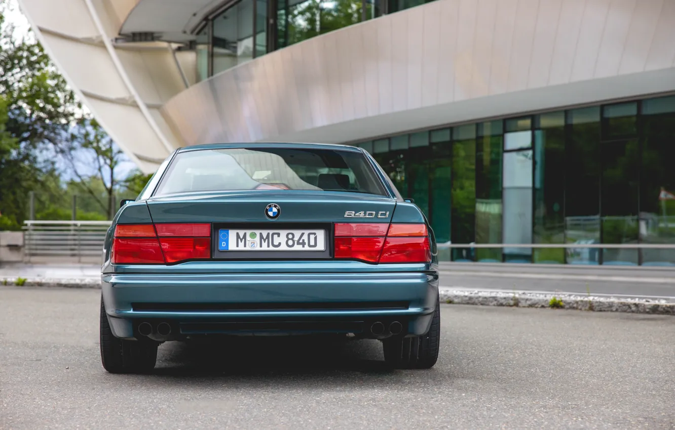 Фото обои BMW, E31, rear view, 8 Series, BMW 840 Ci M60 MT