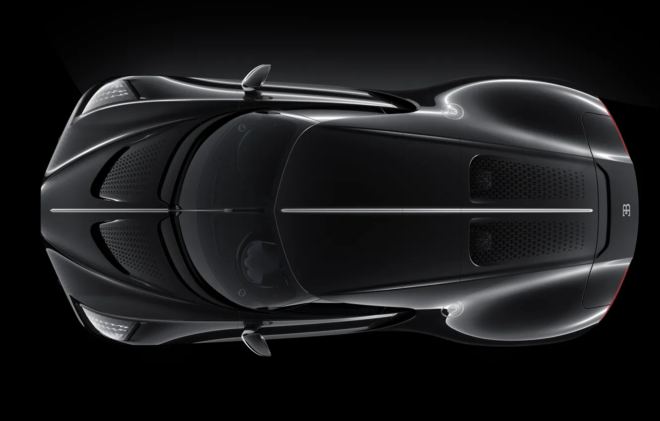 Фото обои Bugatti, top view, La Voiture Noire, Bugatti La Voiture Noire