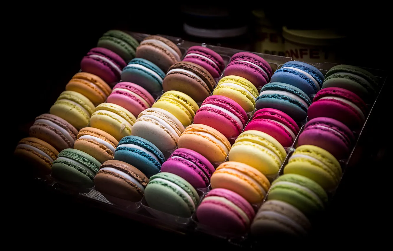 Фото обои печенье, разные, сладкое, macaroon, макарун