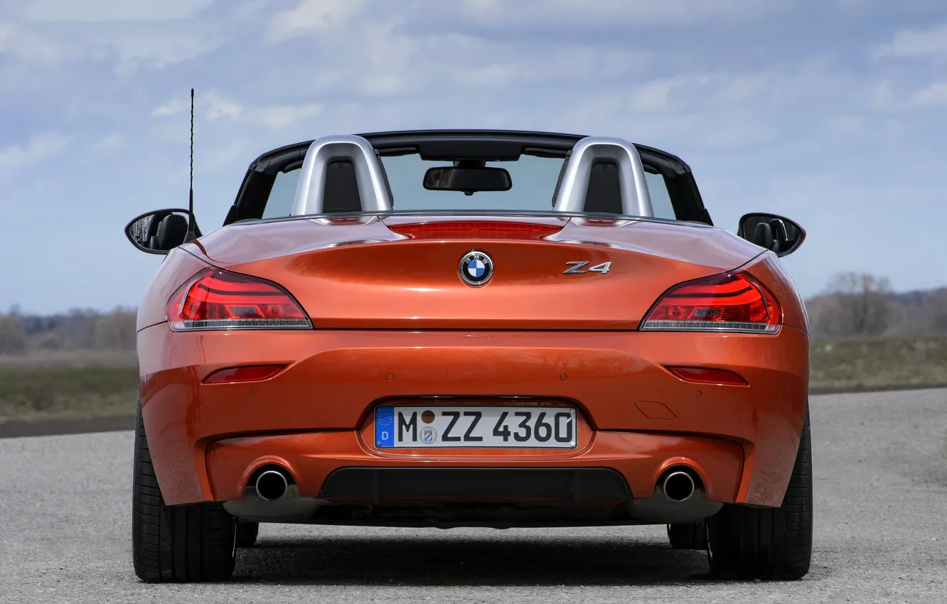 Фото обои BMW, родстер, 2013, корма, E89, BMW Z4, Z4, sDrive35is