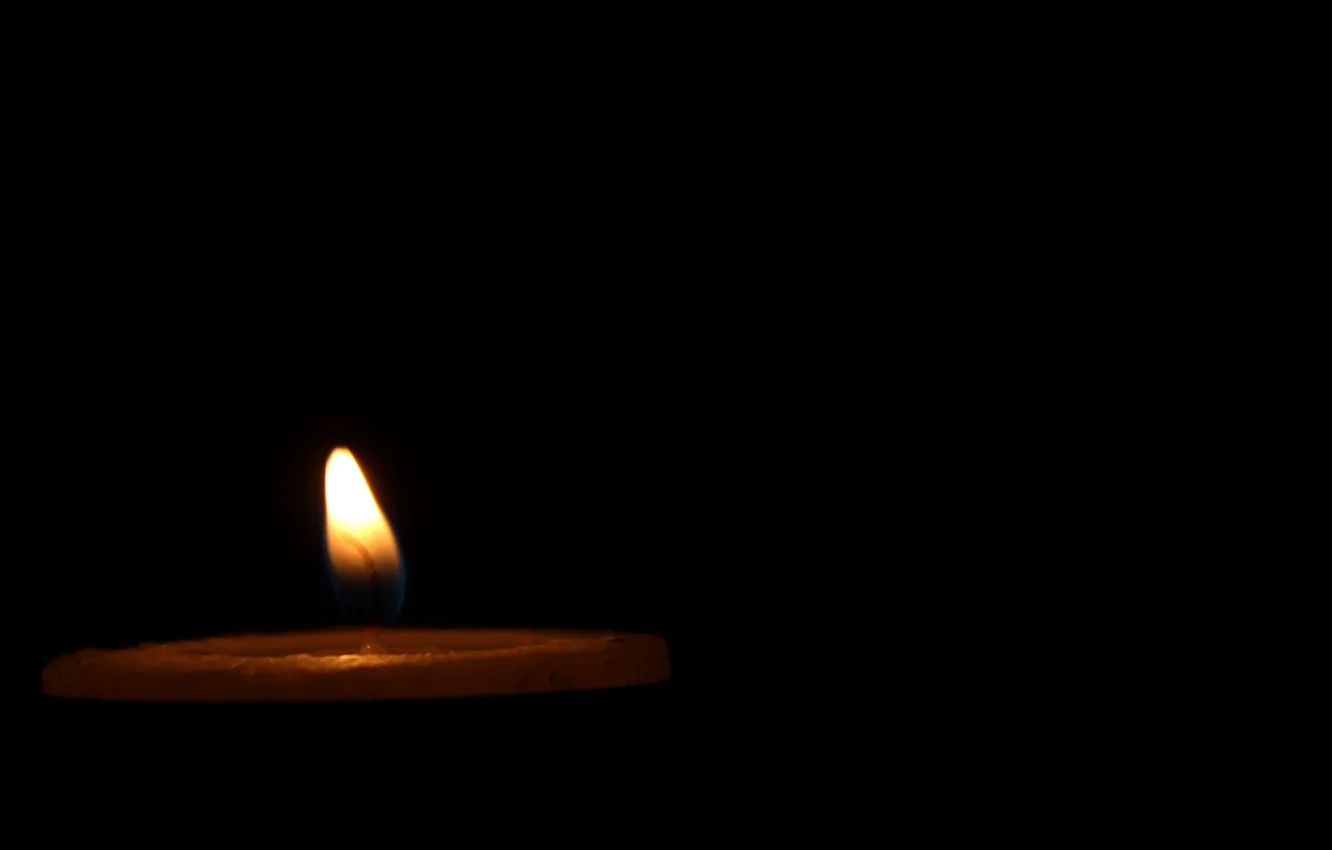 Фото обои фон, огонь, свеча