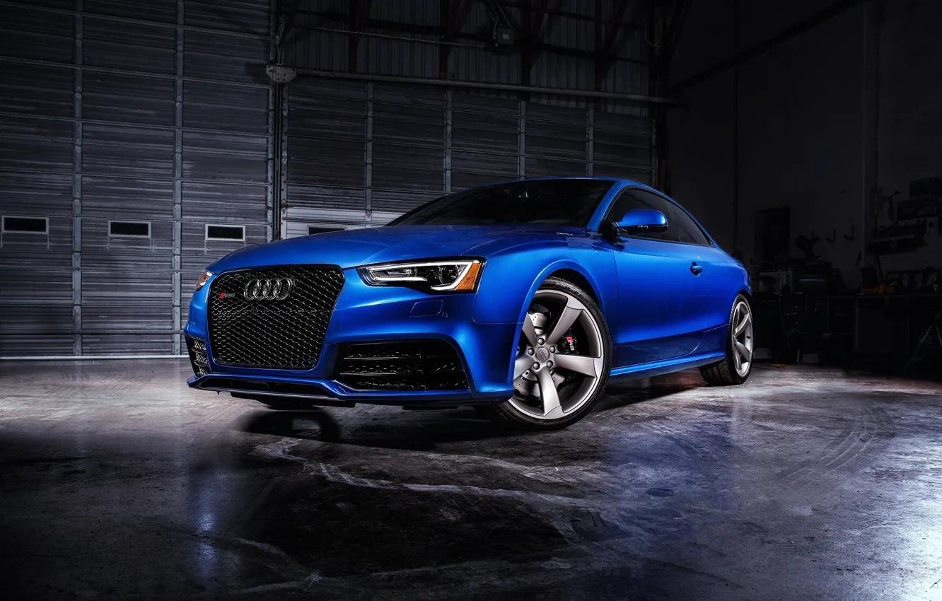 Фото обои Audi, ауди, синяя, Coupe, RS 5