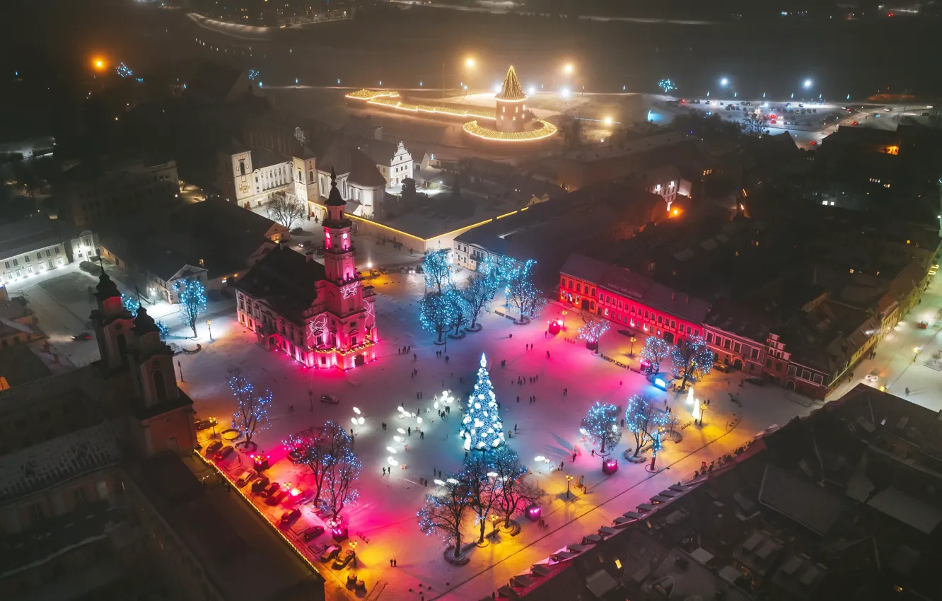 Фото обои праздники, Lietuva, Kaunas