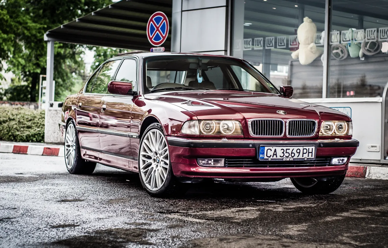 Фото обои BMW, Бумер, БМВ, 750li, E38