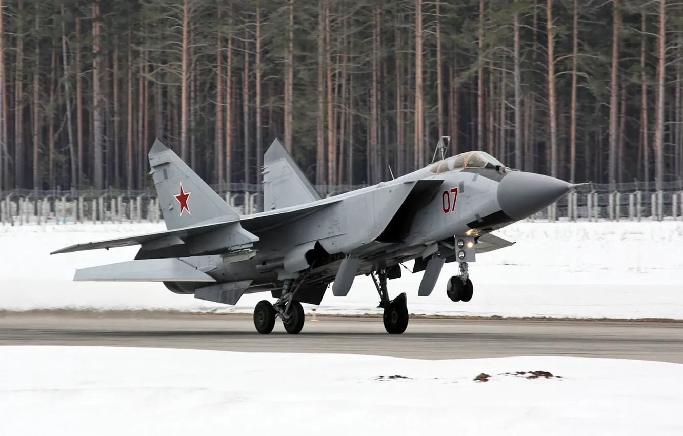 Фото обои полоса, Foxhound, МиГ-31
