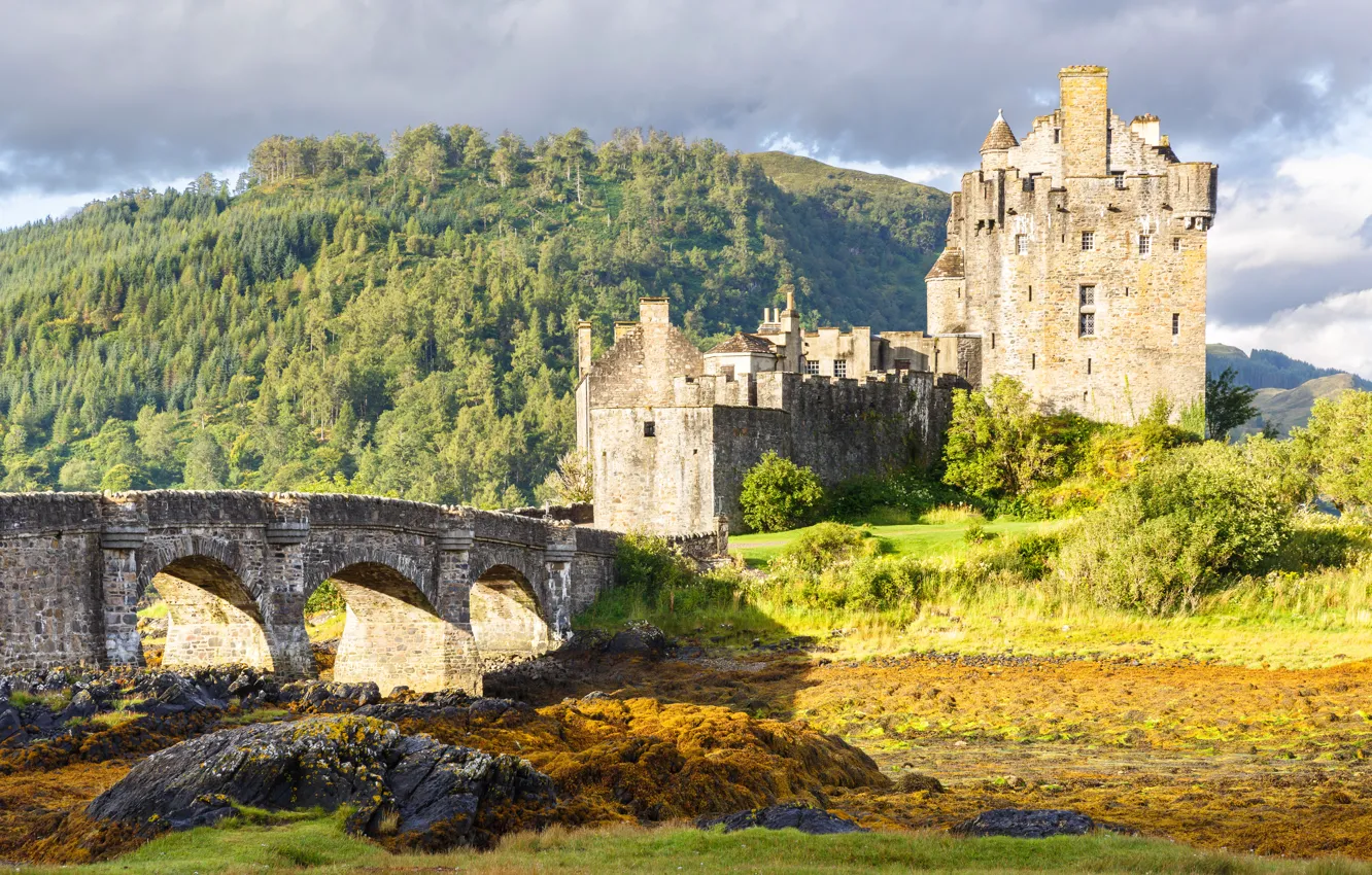 Фото обои замок, Шотландия, Эйлен-Донан