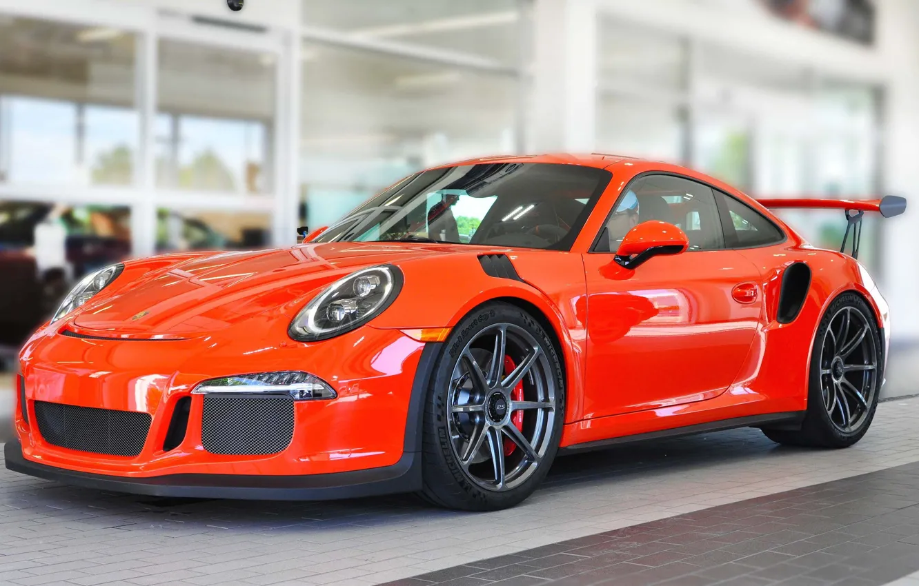 Фото обои Porsche, One, GT3RS, 991, Piece, on Forgeline, Forged Monoblock GE1 Wheels