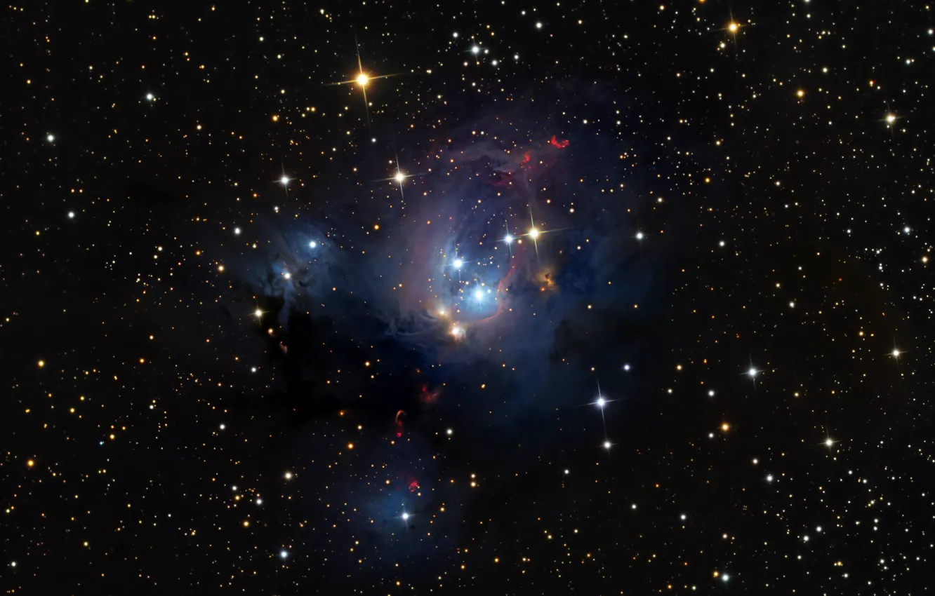 Фото обои звезды, туманность, NGC 7129, Цефей