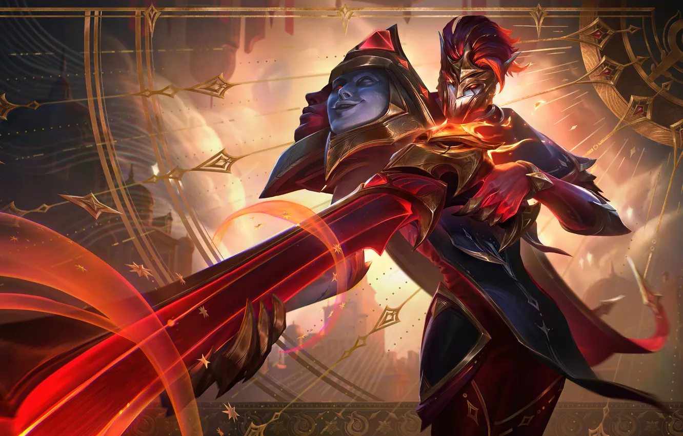 Фото обои оружие, game, character, клинок, персонаж, League of Legends, LOL, Лига Легенд