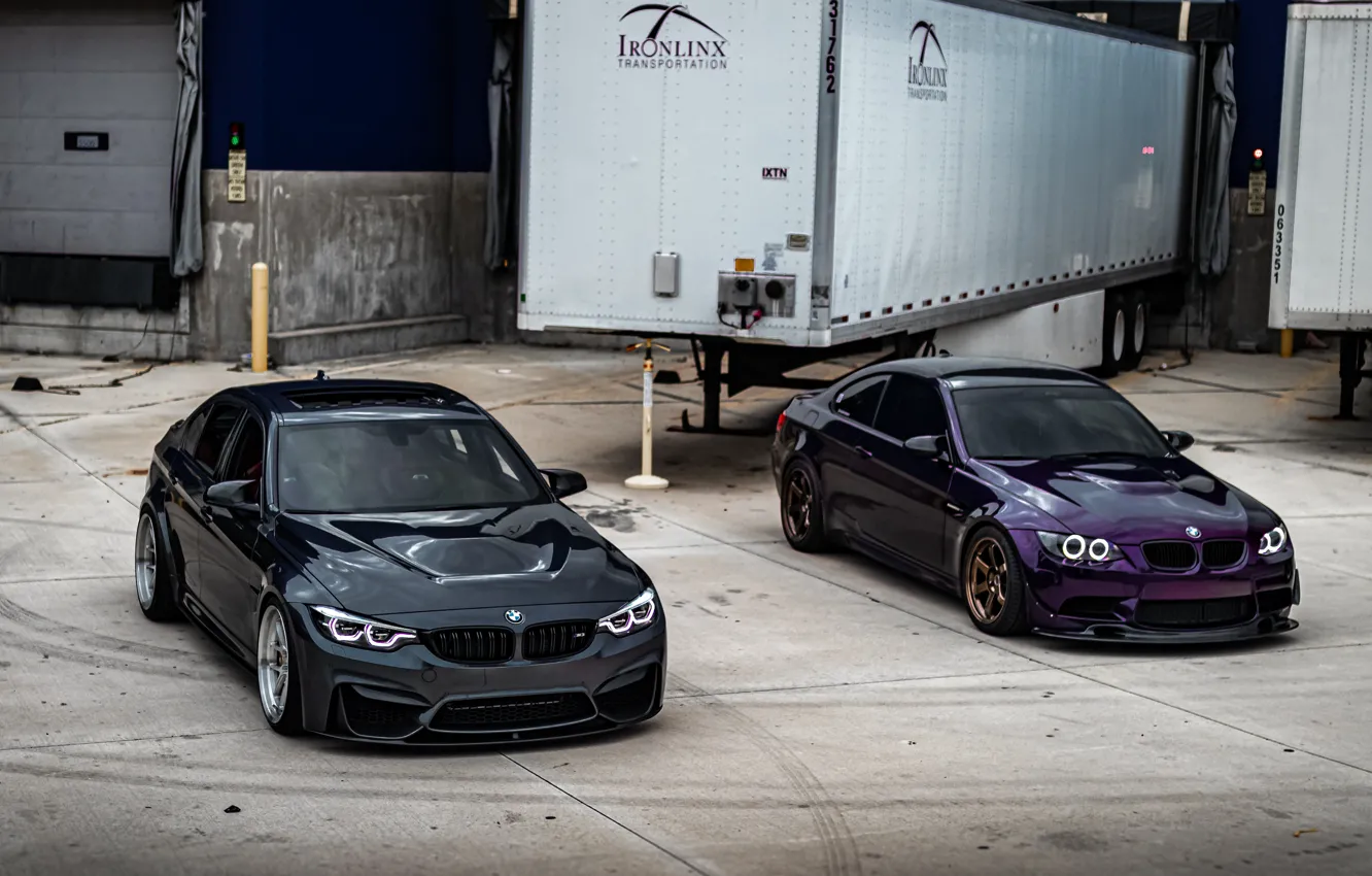 Фото обои BMW, Purple, Black, E92, F82, Sight