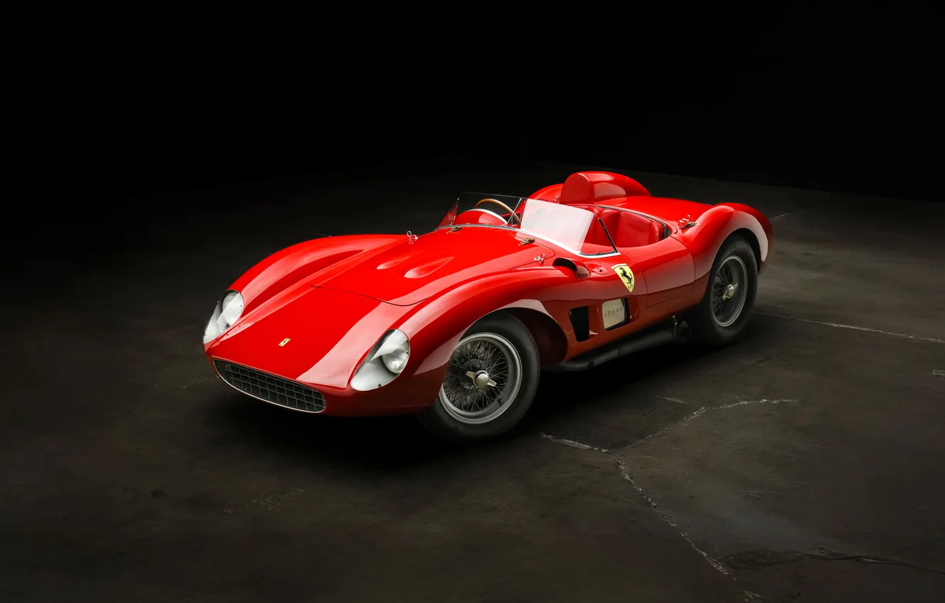 Фото обои Феррари, Ferrari, суперкар, supercar, 1957, экстерьер, ретро автомобили, Scaglietti