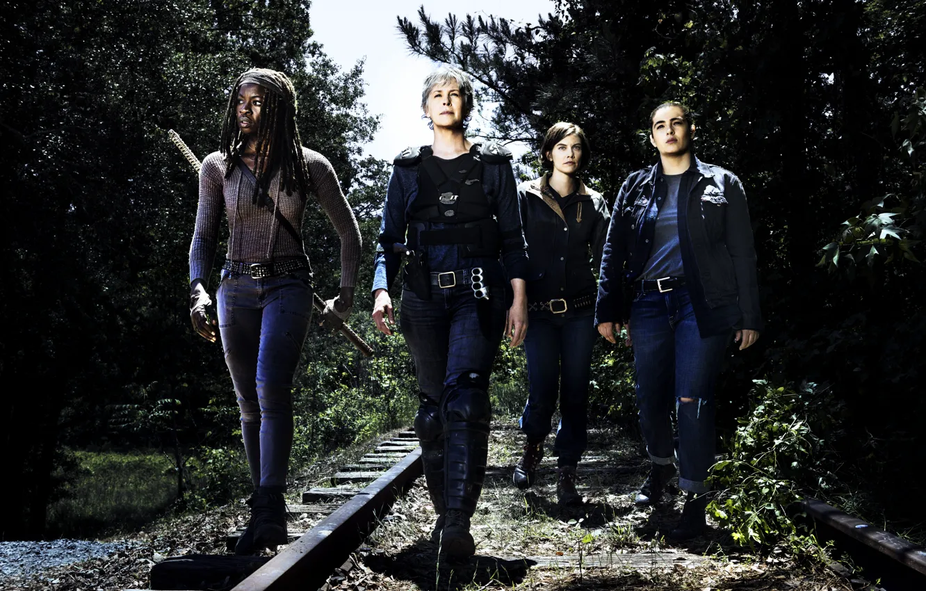 Фото обои Maggie, The Walking Dead, Tara, Michonne, Carol, Season 8