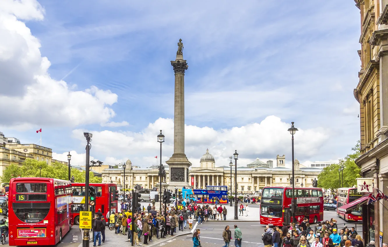 Фото обои city, город, улица, Лондон, площадь, street, London, England